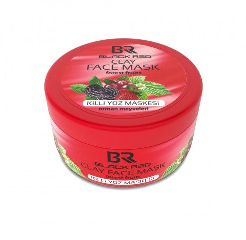 BR Black Red Clay Face Mask