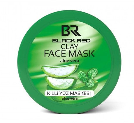 BR Black Red Clay Face Mask