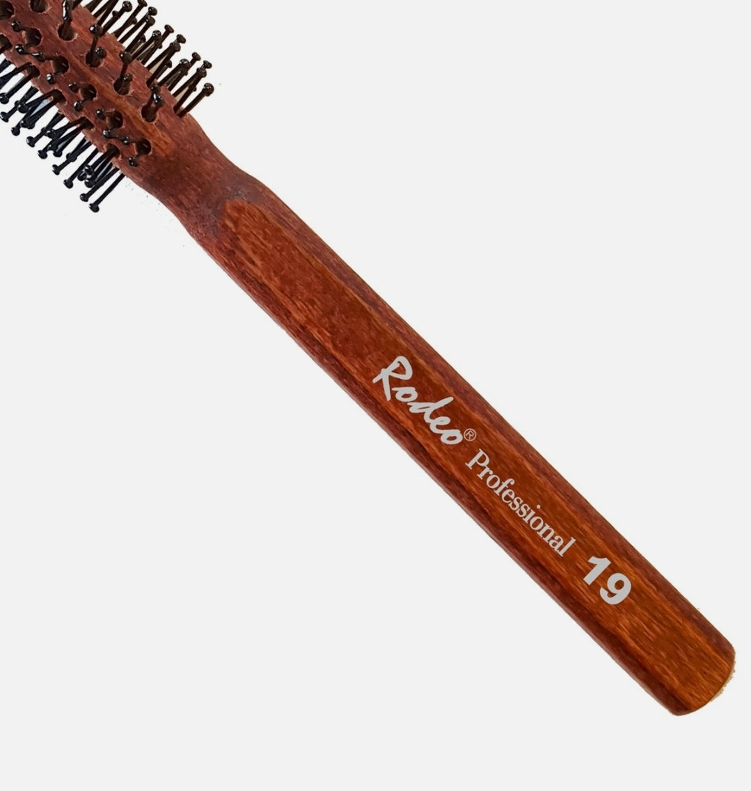 Rodeo Professional | Hair Brush | No. 19 - 41 mm | Wooden Non-Slip Handle