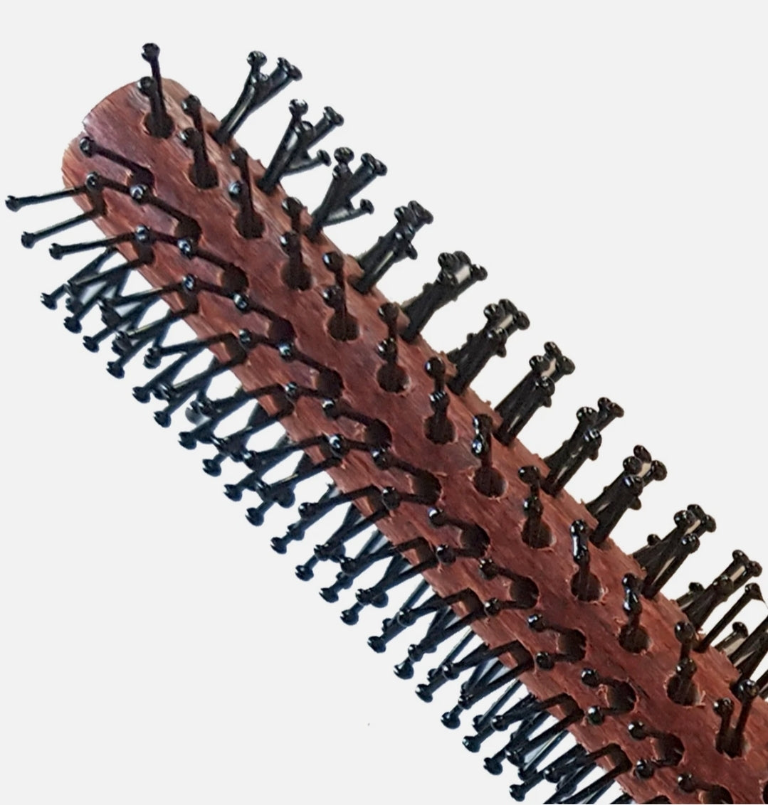 Rodeo Professional | Hair Brush | No. 19 - 41 mm | Wooden Non-Slip Handle