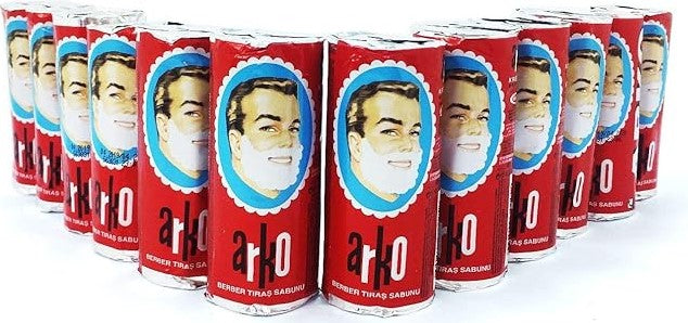 ARKO Shaving Cream Soap Sticks – Box of 12