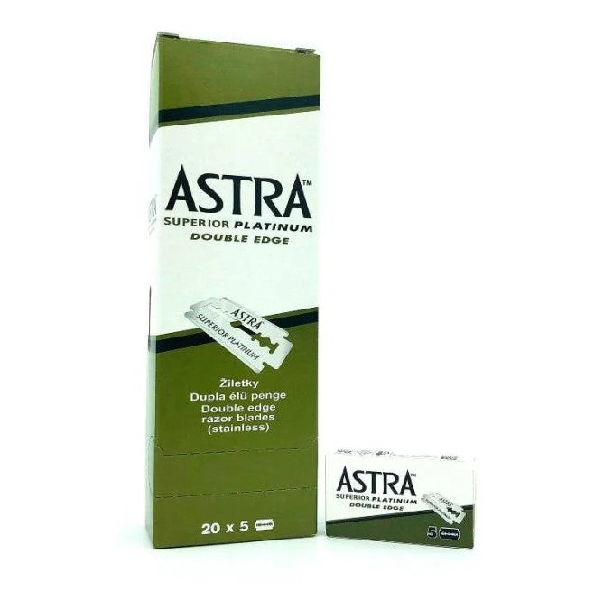 ASTRA Superior Platinum Double Edge Razor Blades – 100 pieces