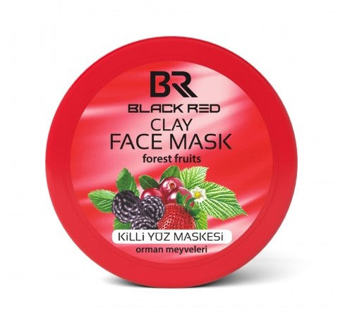 BR Black Red Clay Face Mask