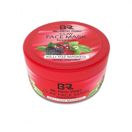 BR Black Red Clay Face Mask