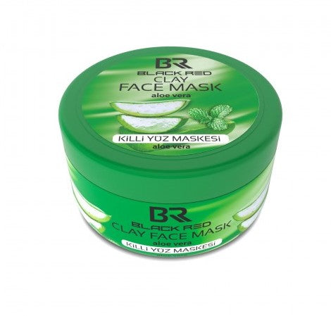 BR Black Red Clay Face Mask