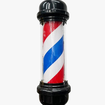DR Barber Pole Light with Black metal frame