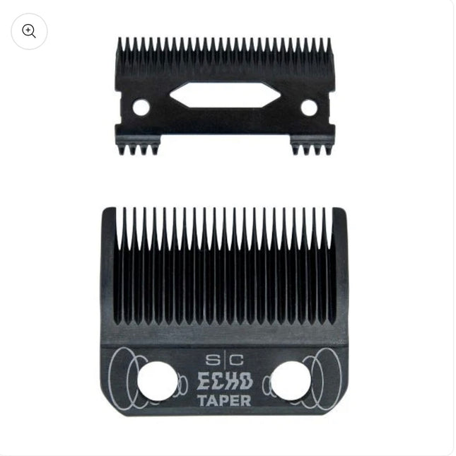 NEW STYLECRAFT CLIPPER BLADE SET - DLC FIXED ECHO TAPER BLADE WITH ECHO DEEP TOOTH CUTTER