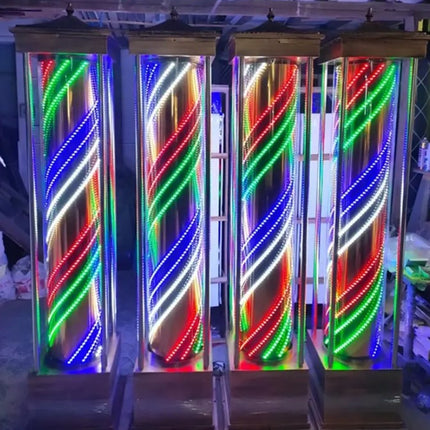 Barber Pole - 2.1 m Tall - Gold