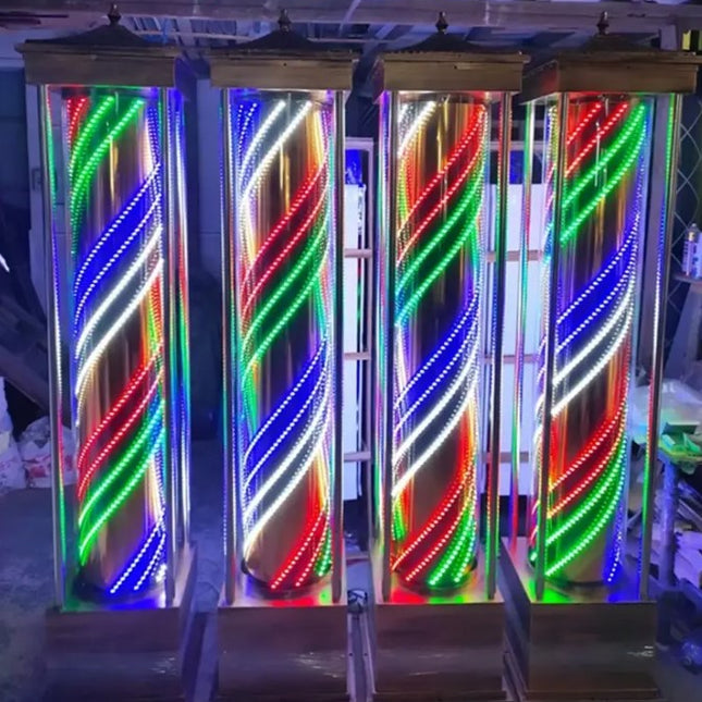 Barber Pole - 2.1 m Tall - Gold