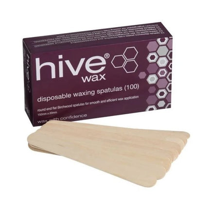 Hive Disposable Wooden Waxing Spatulas (100)