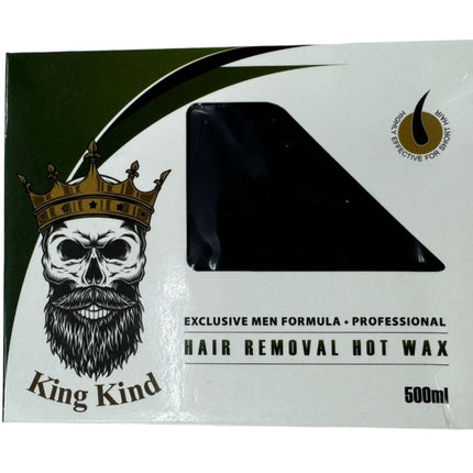 KING KIND Hair Removal Hot Wax - 500 ml - BLACK
