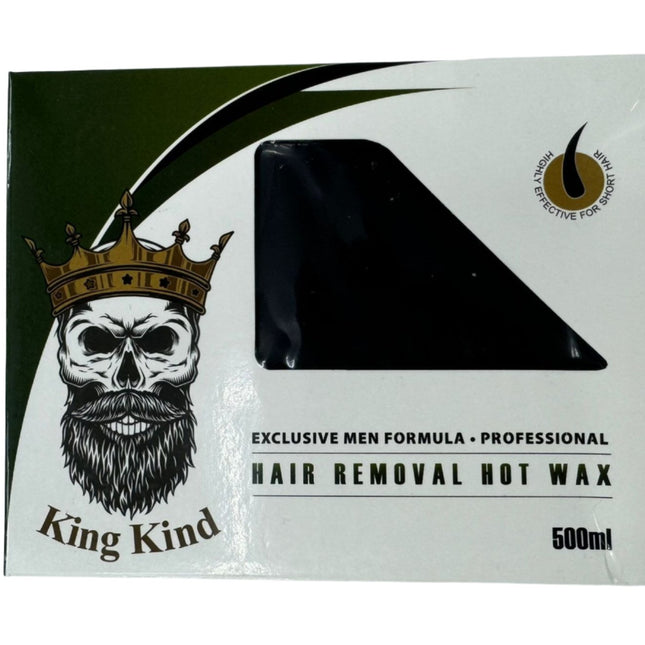 KING KIND Hair Removal Hot Wax - 500 ml - BLACK