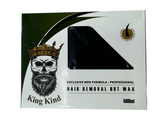 KING KIND Hair Removal Hot Wax - 500 ml - BLACK