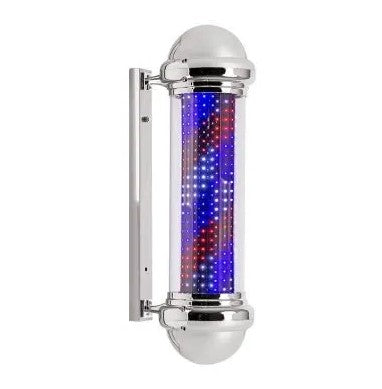 Barber Pole with Led Illuminated Light