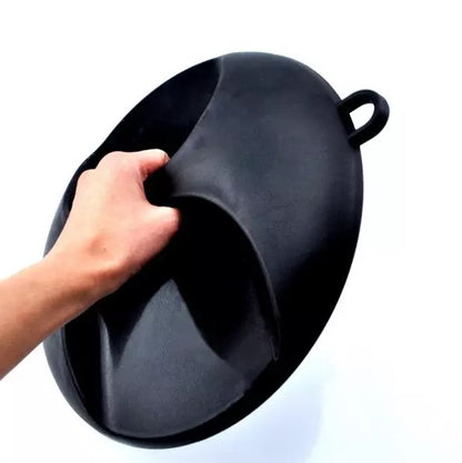 Hand Held Round Mirror Black Professional Design