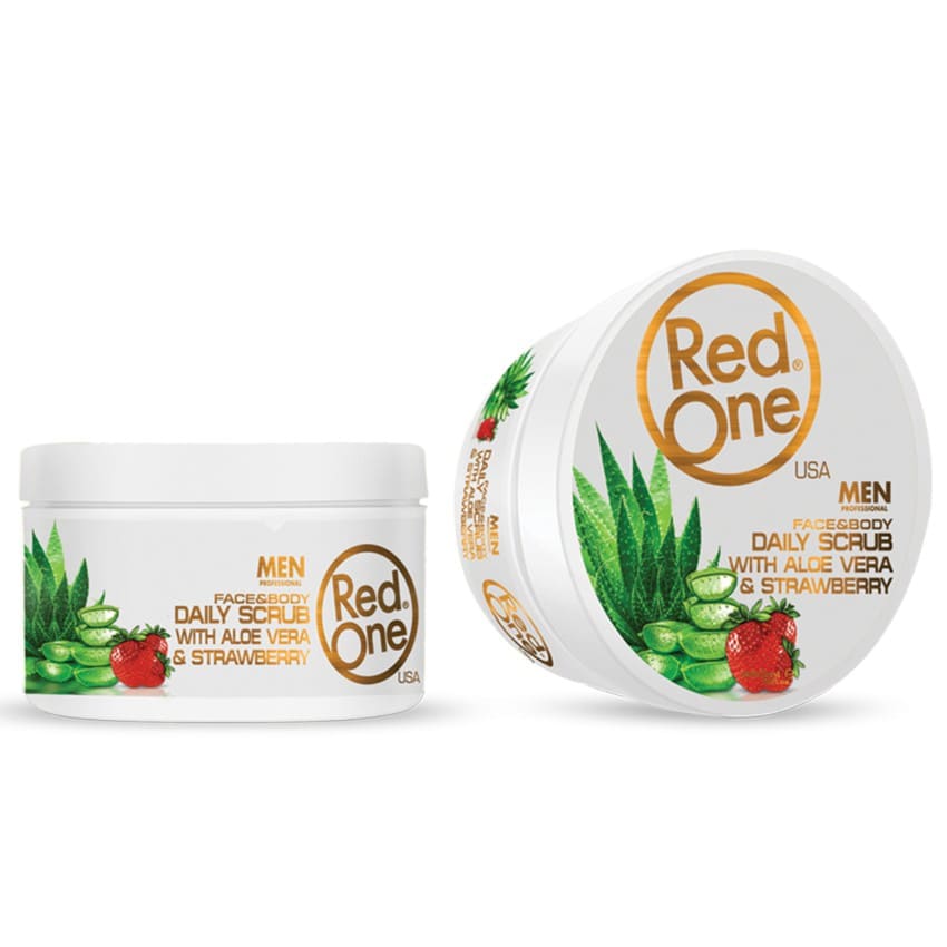 RedOne Facial Scrub Aloe Vera & Strawberry  - 450ml