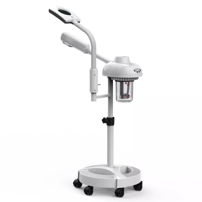 SkinMate 2 in 1 Steamer and Mag Lamp White