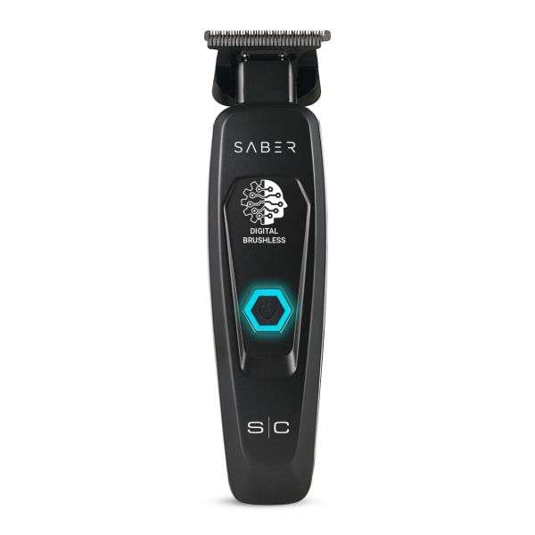 StyleCraft SC Saber Cordless Digital Brushless Motor Metal Trimmer - Black