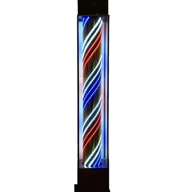 Barber Pole - Unique 2.1 m Tall - Black