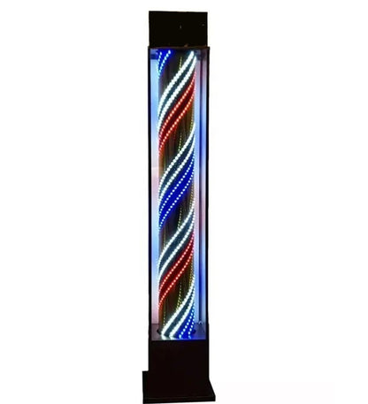 Barber Pole - Unique 2.1 m Tall - Black