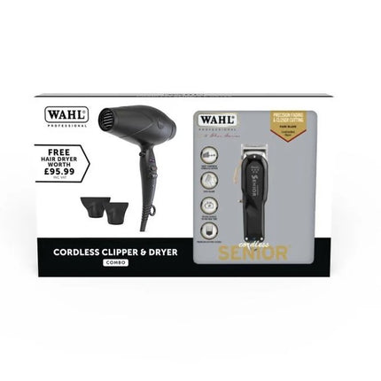 WAHL Cordless Senior Clipper & Dryer Combo