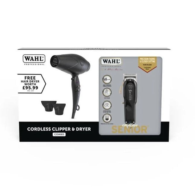WAHL Cordless Senior Clipper & Dryer Combo