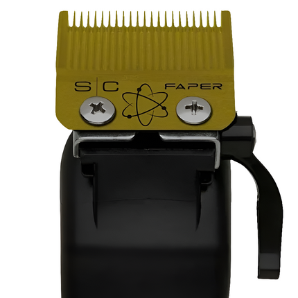 Gamma+ StyleCraft Slim Deep Tooth Faper Blade Set Gold