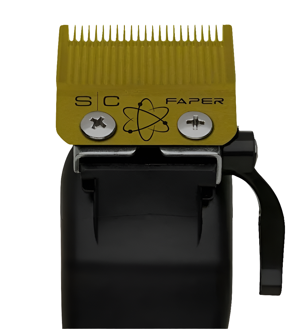 Gamma+ StyleCraft Slim Deep Tooth Faper Blade Set Gold