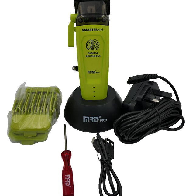 MRD PRO SMARTBRAIN Professional Metal Clipper with Brushless Motor - Green