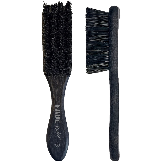Men's Barber Beard and Fade Brush-Wooden Handle Soft Bristles Moustache and Skin