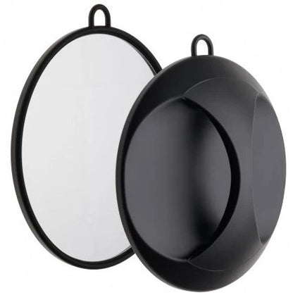 Hand Held Round Mirror Black Professional Design