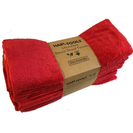 Hair Tools Microfibre Towels 12 Pack - various colours