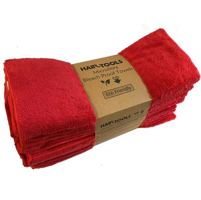 Hair Tools Microfibre Towels 12 Pack - various colours