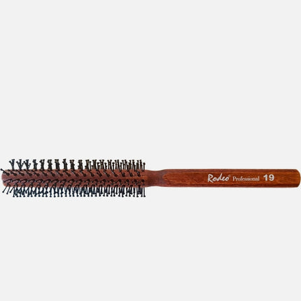 Rodeo Professional | Hair Brush | No. 19 - 41 mm | Wooden Non-Slip Handle