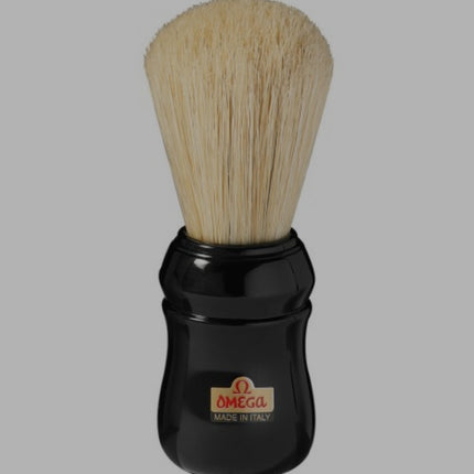 10049 Omega Pure bristle shaving brush – Professional