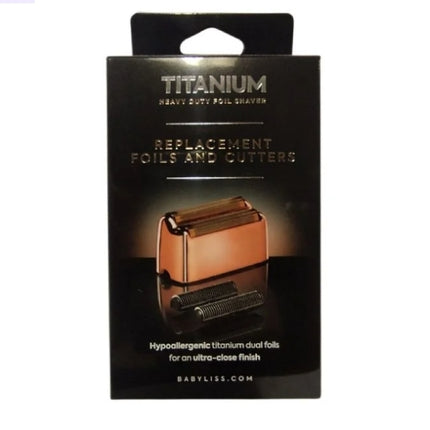 BaByliss Pro Titanium Foil Shaver Replacement Foil And Cutters - Rose Gold