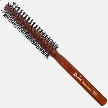 Rodeo Professional | Hair Brush | No. 19 - 41 mm | Wooden Non-Slip Handle