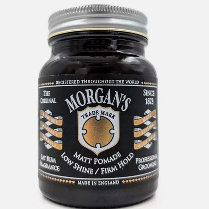 MORGAN'S Bay Rum Matt Pomade- Low Shine / Firm Strong Hold Hair Styling - 100ml