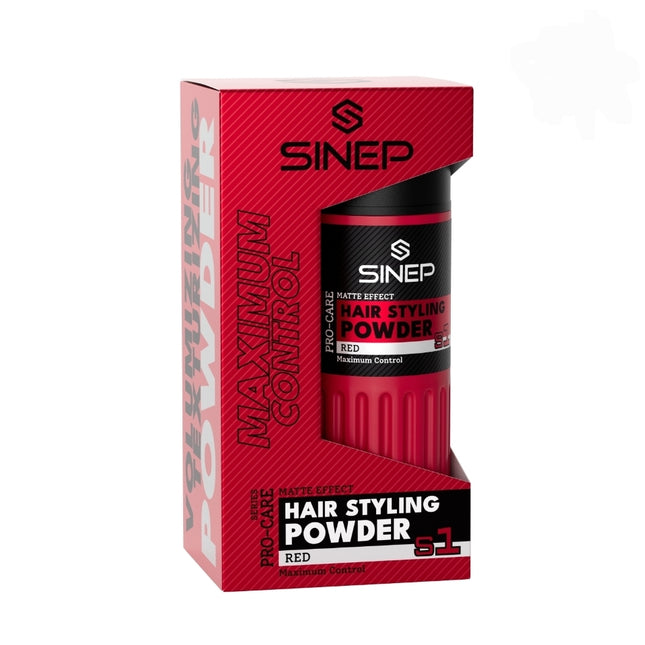 SINEP Pro-Care Hair Styling Powder – S1 Red (Maximum Control)