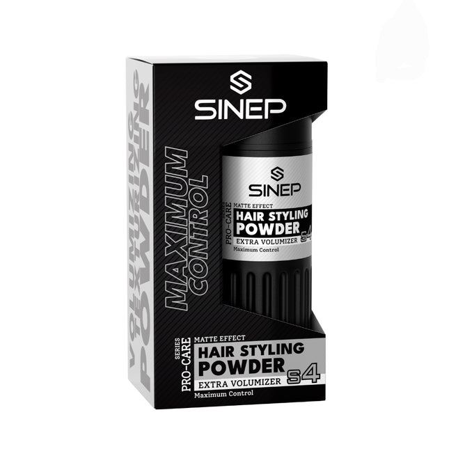 SINEP Pro-Care Hair Styling Powder – S4 black & silver (Extra Volumiser)