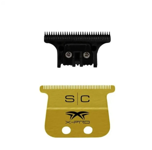 Gamma+ StyleCraft The One Wide X-Pro Trimmer Blade Set Gold
